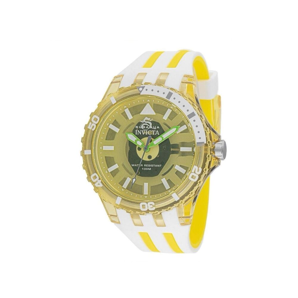 Invicta Yellow, White & Green Subaqua Sport Watch men’s 69451 - Picture 1 of 7